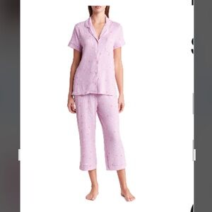 Lavender Polka Dot Women's Pajama Set Large